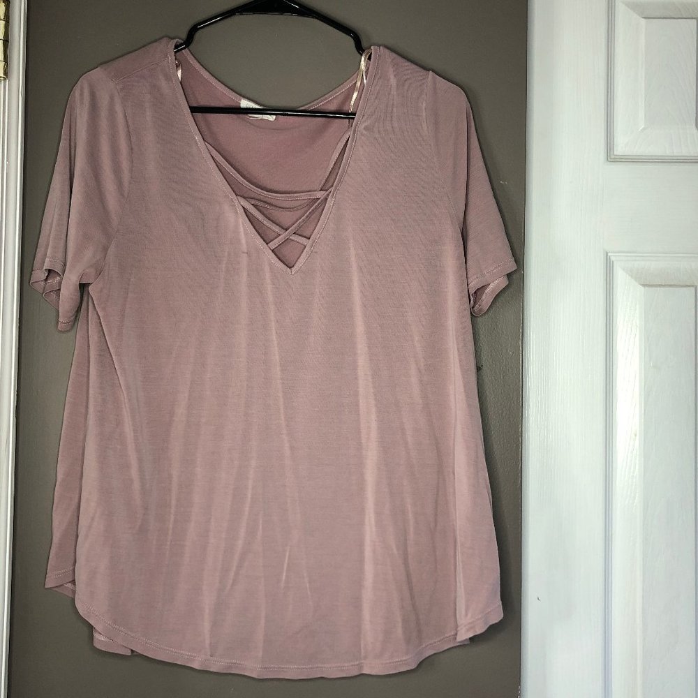 Soft Pink Sienna Sky blouse